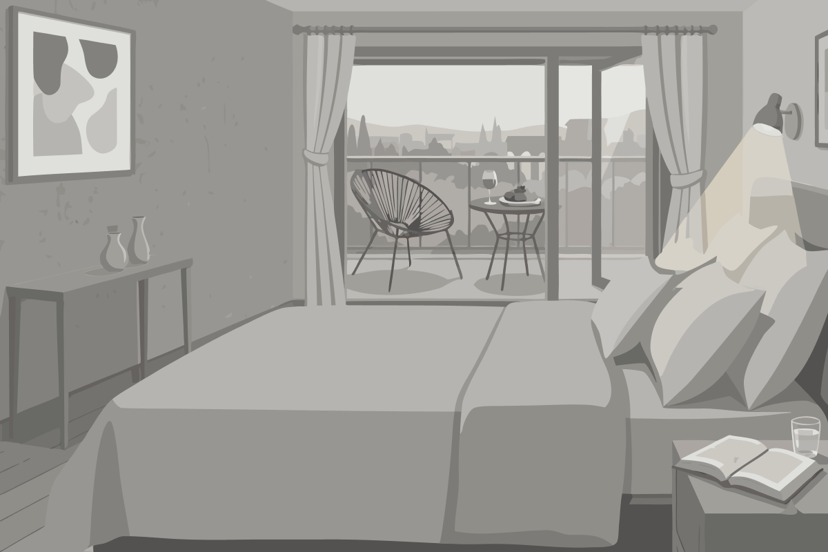 Chambre Deluxe avec Lit Queen-Size - Côté Mer